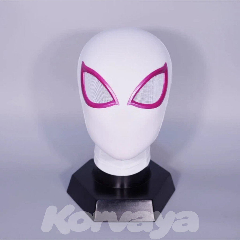 White & Pink superhero mask